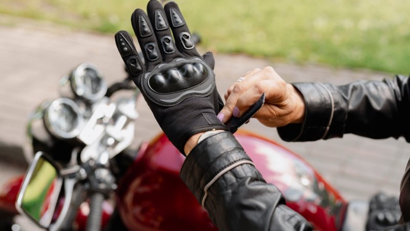 Leather Motorcycle Gloves